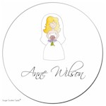 Sugar Cookie Gift Stickers - Bride Blonde